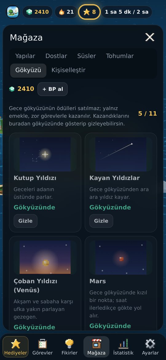 Gökyüzü ödülleri